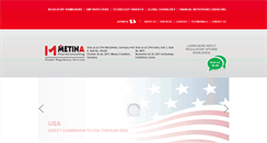 Desktop Screenshot of metinapharmconsulting.com